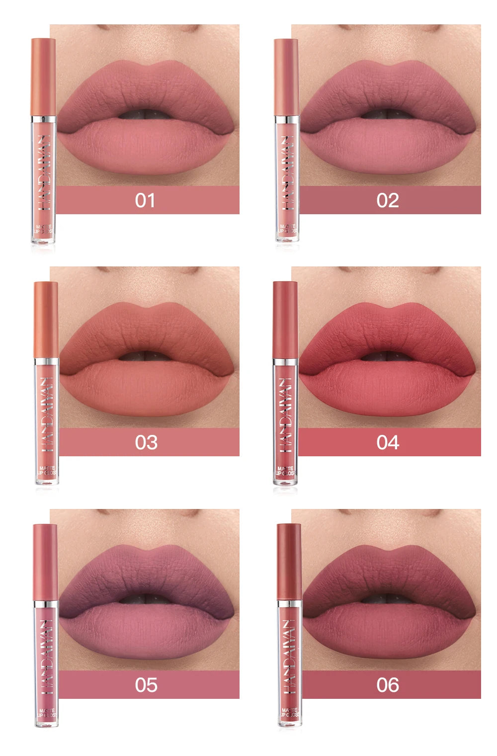 HANDAIYAN 6-Piece Liquid Lipstick Set