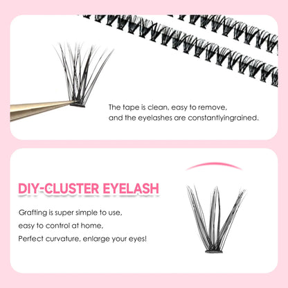 DIY Lash Extension Kit with 200 Clusters