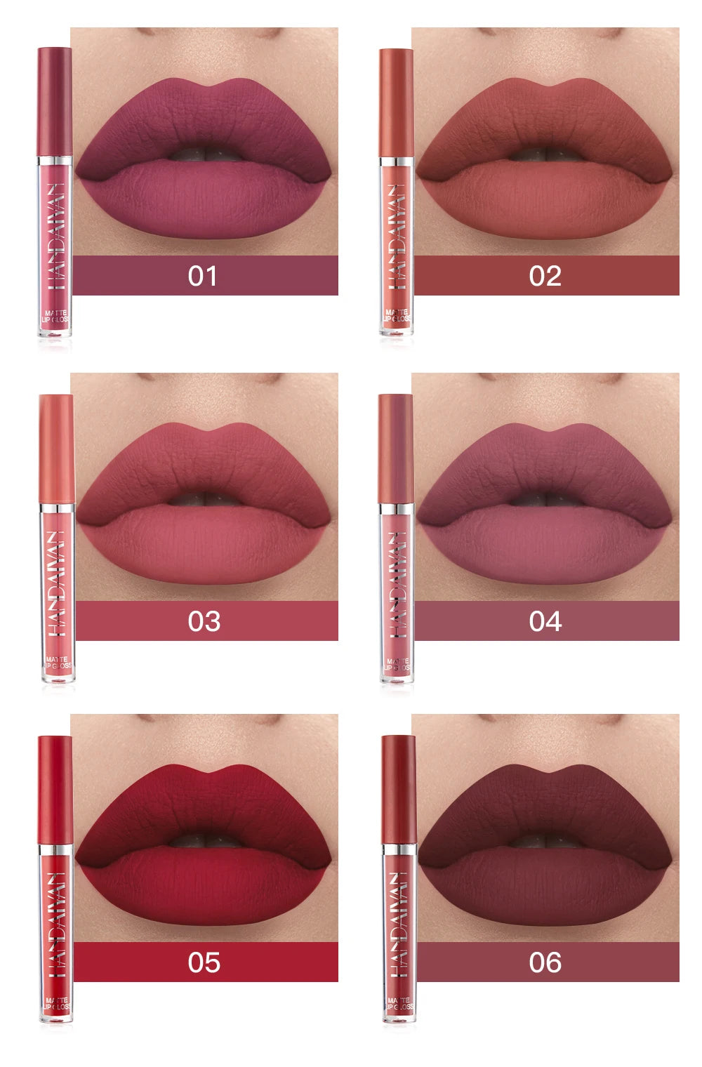 HANDAIYAN 6-Piece Liquid Lipstick Set